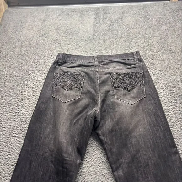 Vintage Avirex Jeans‎ Mens 36x32 Black RelaxedBaggy Fit Denim Dark Wash Relaxed